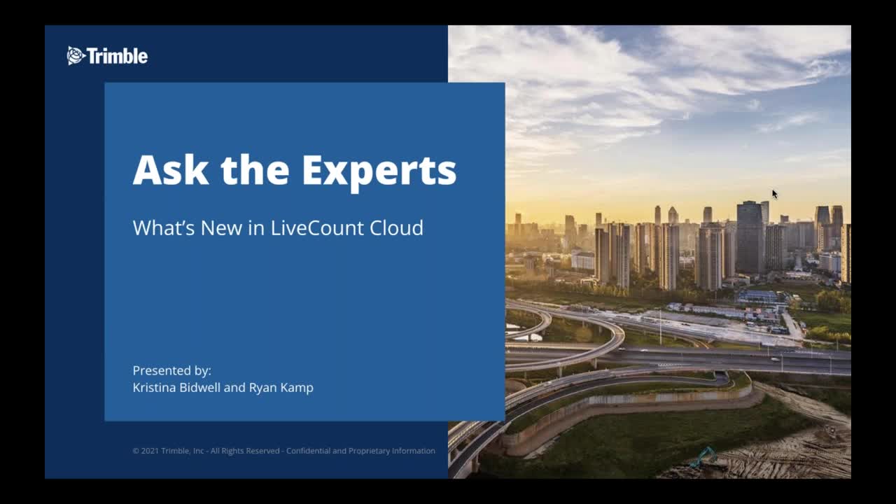 Ask the Expert - What's New in LiveCount Cloud