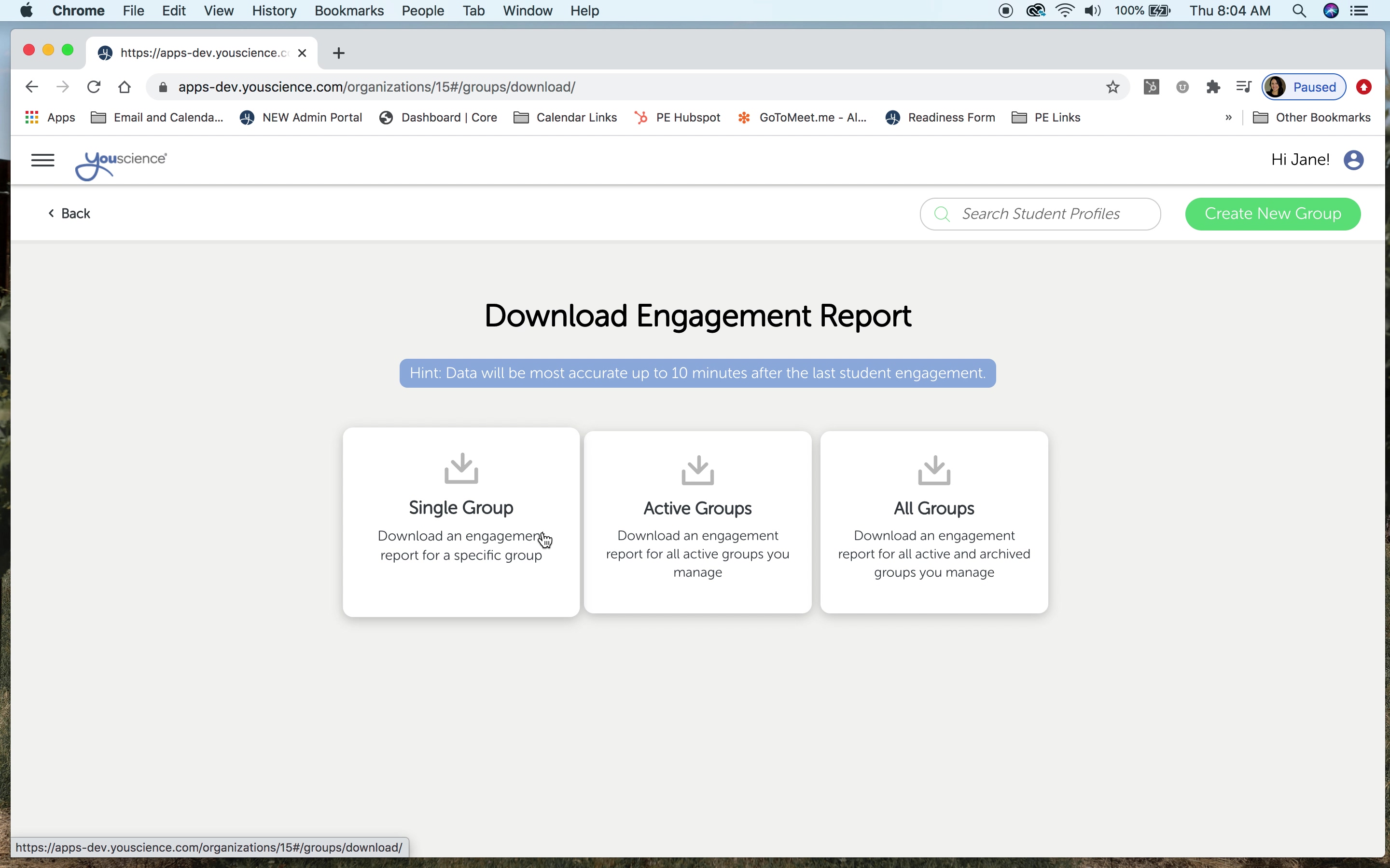 How to Download the Engagement Report