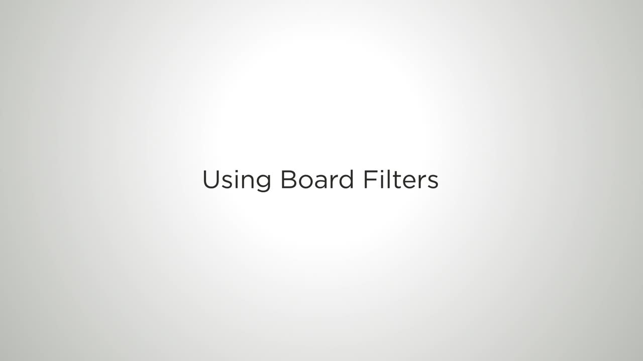 Video: Using Board Filters