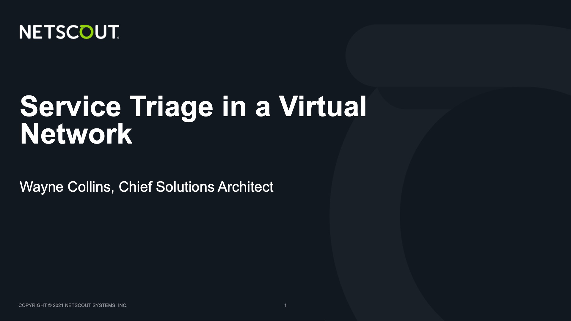 Service Triage in a Virtual Network
