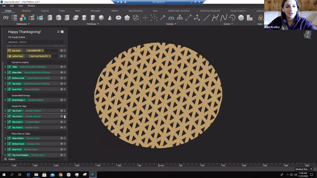 video: Designing custom lattice pie-top dough cutters