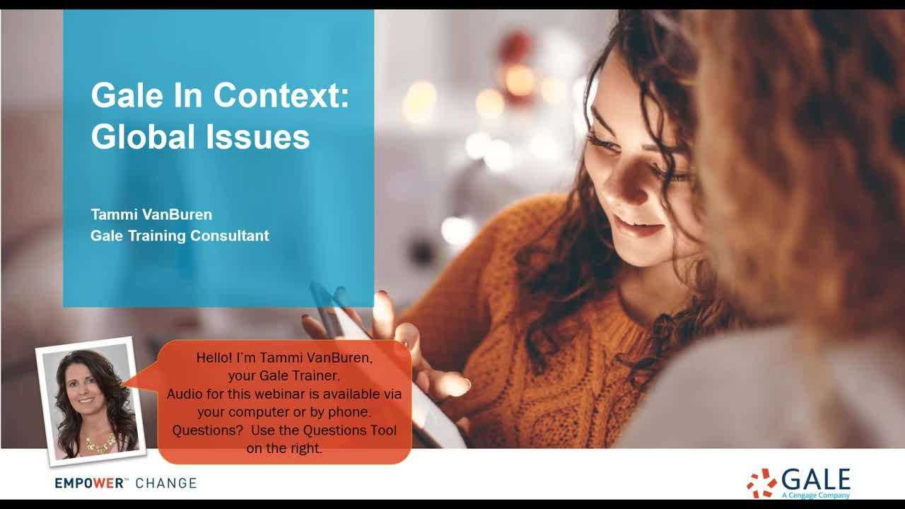 Gale In Context: Global Issues Webinar