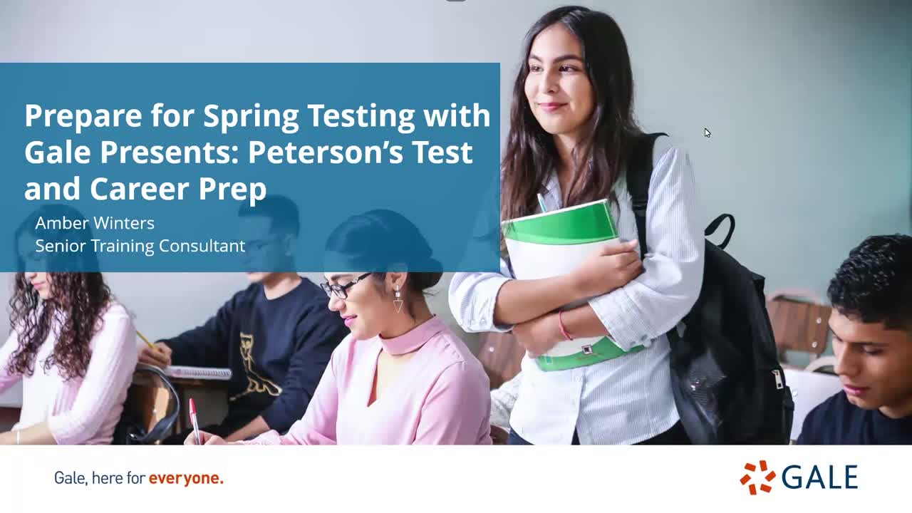 Prepare for Spring Testing with Gale Presents: Peterson’s Test and Career Prep