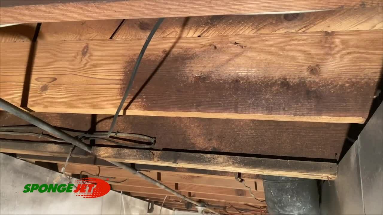 Soot Removal from Joists