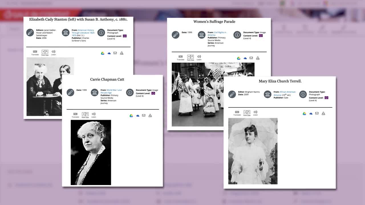 Women's History Month: 72 Years to Suffrage with Gale In Context: College