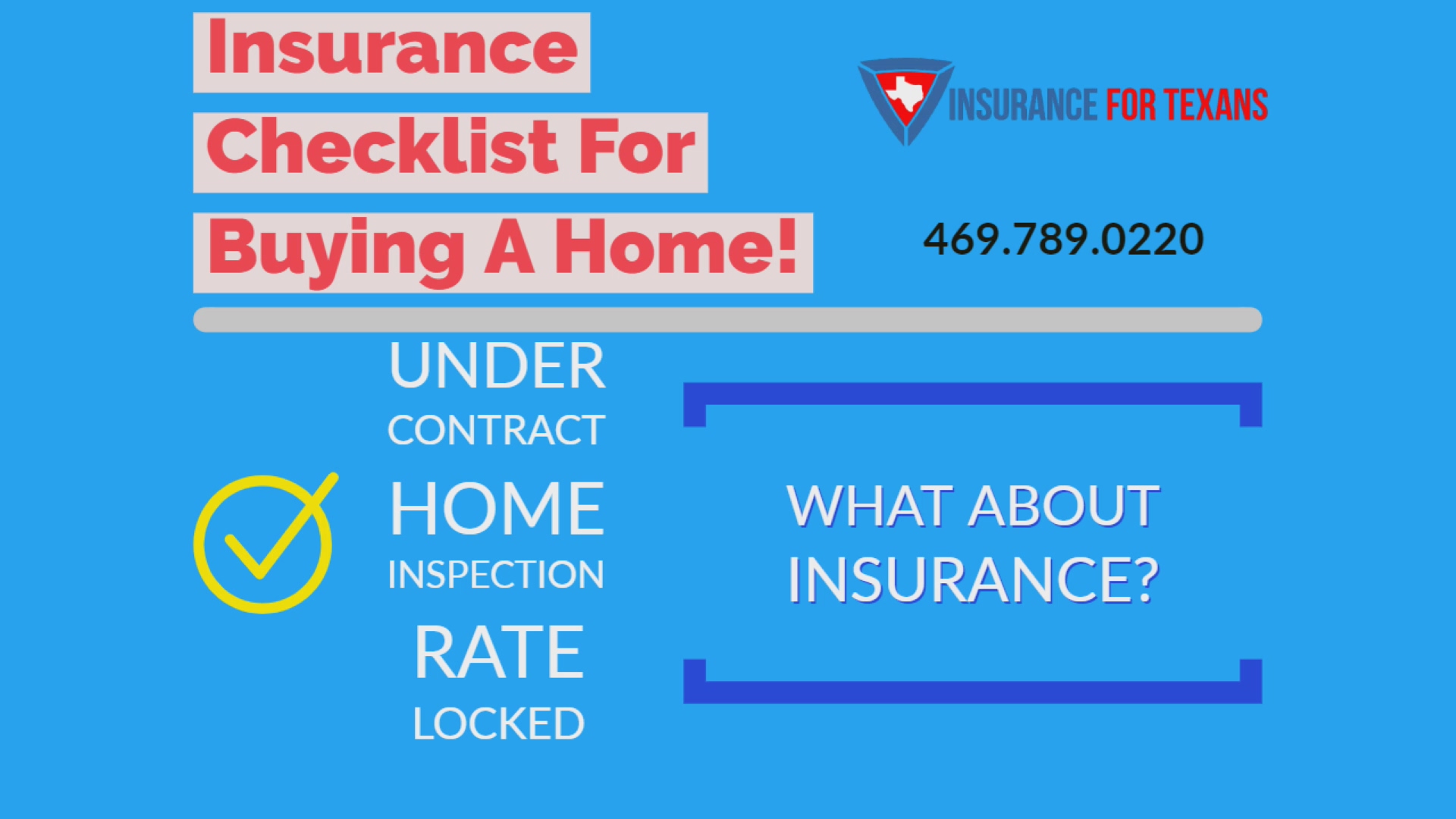 Home Buyers Insurance Checklist