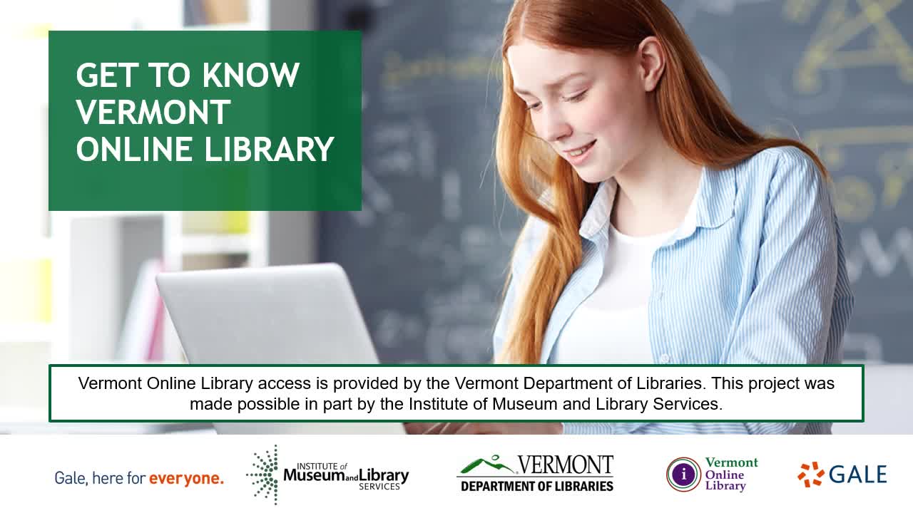 Welcome to Vermont Online Library