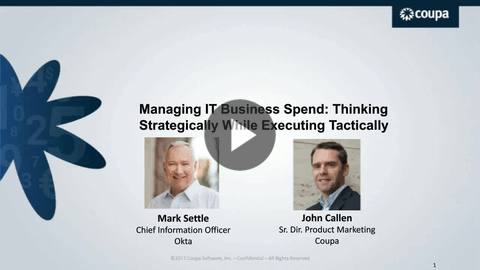 CIO.com & Coupa: Managing IT Business Spend: Thinking Strategically While Executing Tactically 