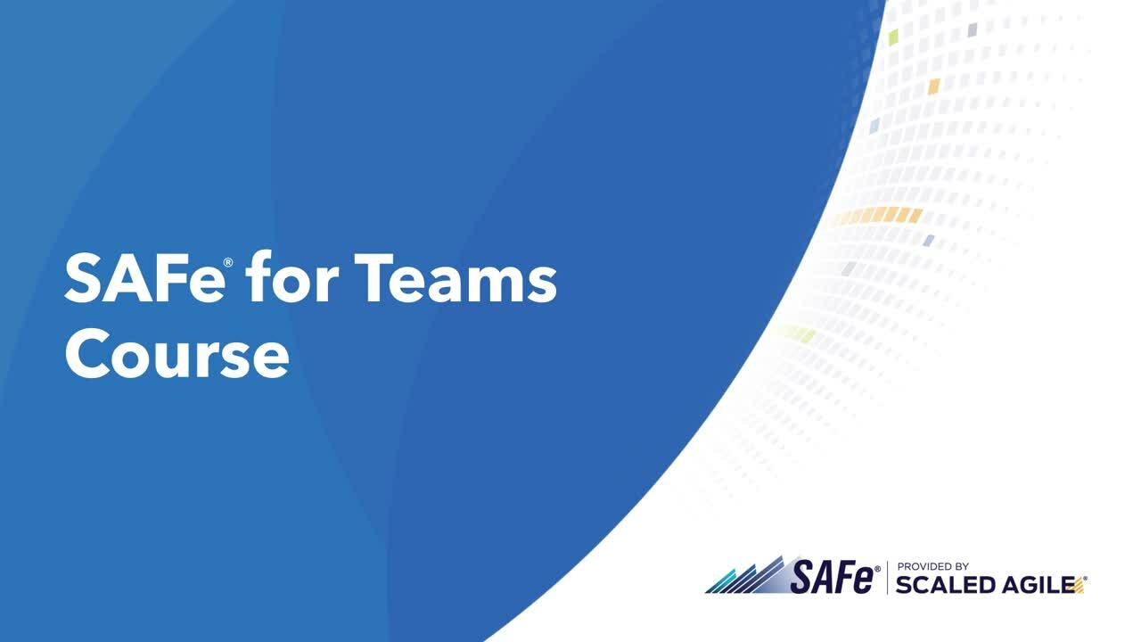 SAFe for Teams Partner Course Trailer