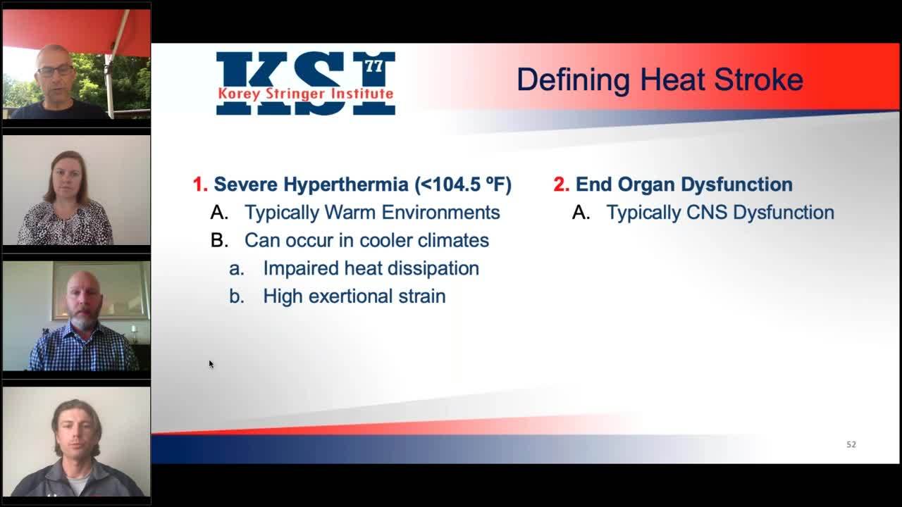 Heat Stress Management for Athletics and Outdoor Recreation