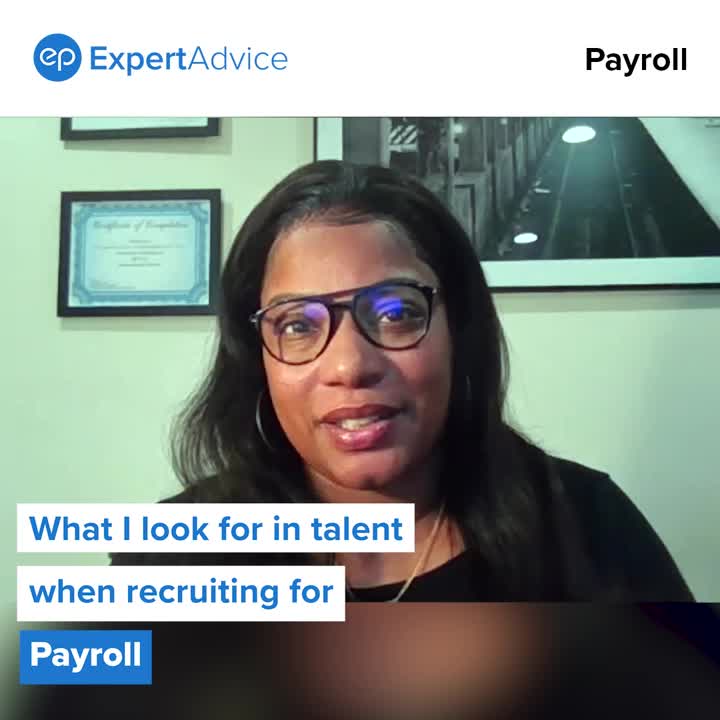 Davida Lara from Entertainment Partners explains what qualities she looks for when recruiting for your payroll team