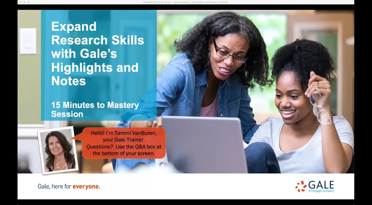 <span class = 'badge badge-success p-1 float-end'>New</span>15 Minutes to Mastery: Expand Research Skills with Gale's Highlights and Notes</i></b></u></em></strong>