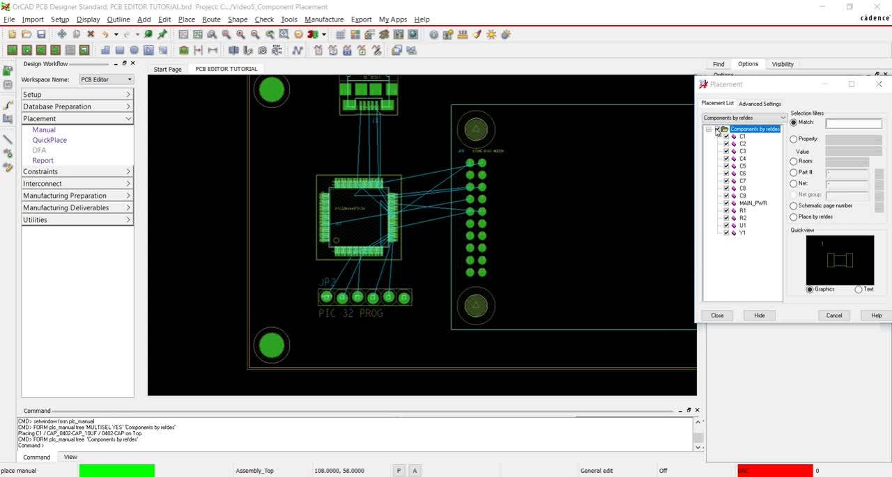 [17.2] PCB Walk-through 5: Component Placement