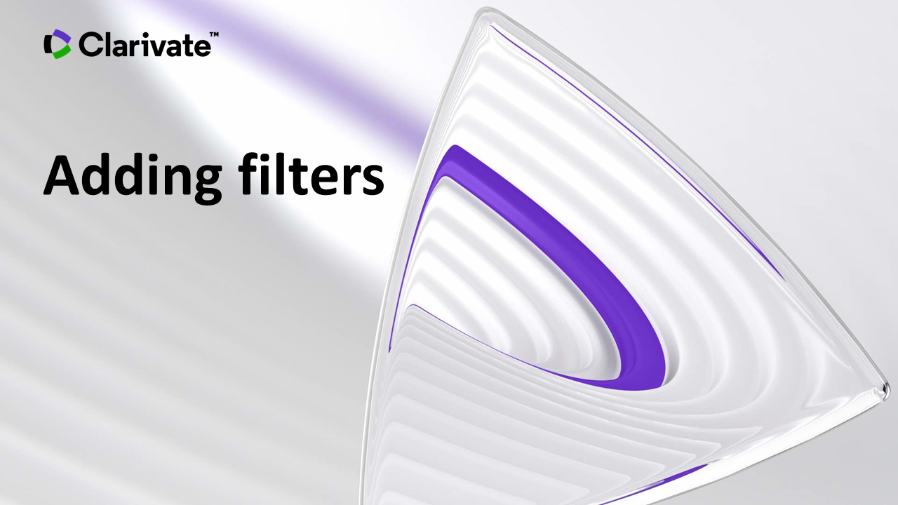Adding filters video