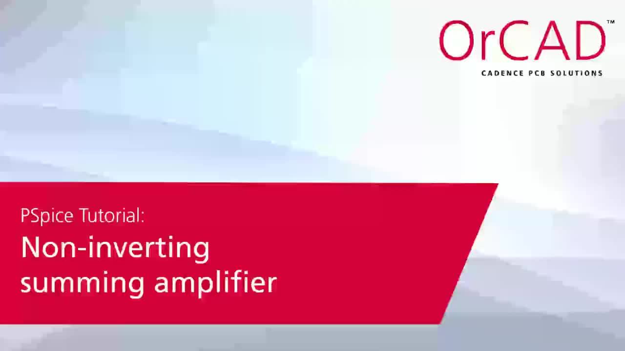 Non-inverting Summing Amplifier
