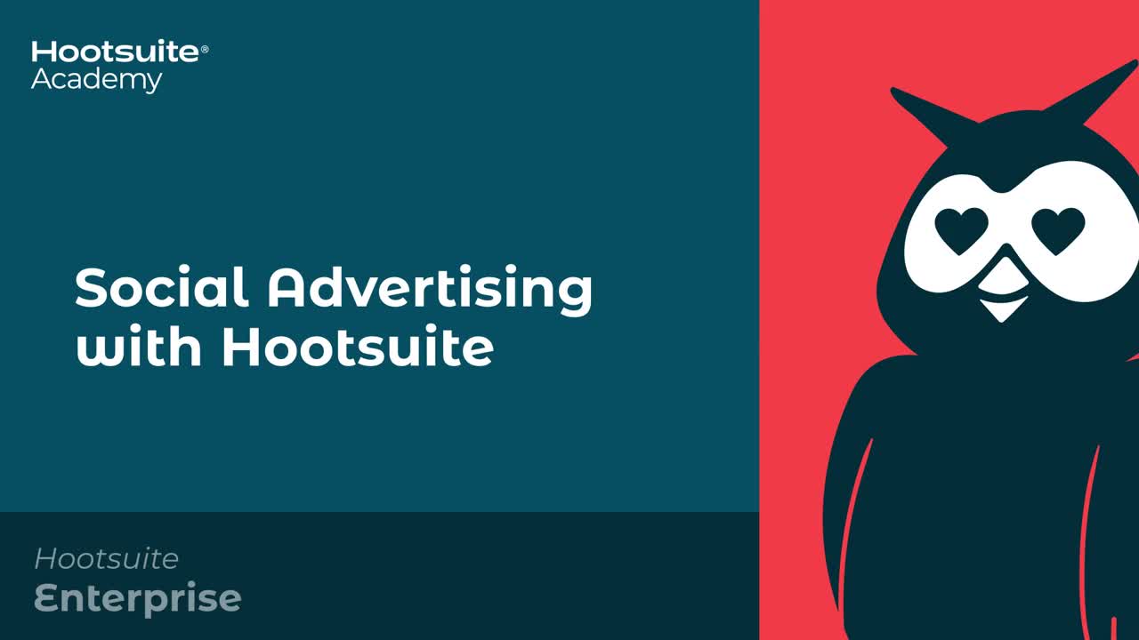 Social advertising with hootsuite video.