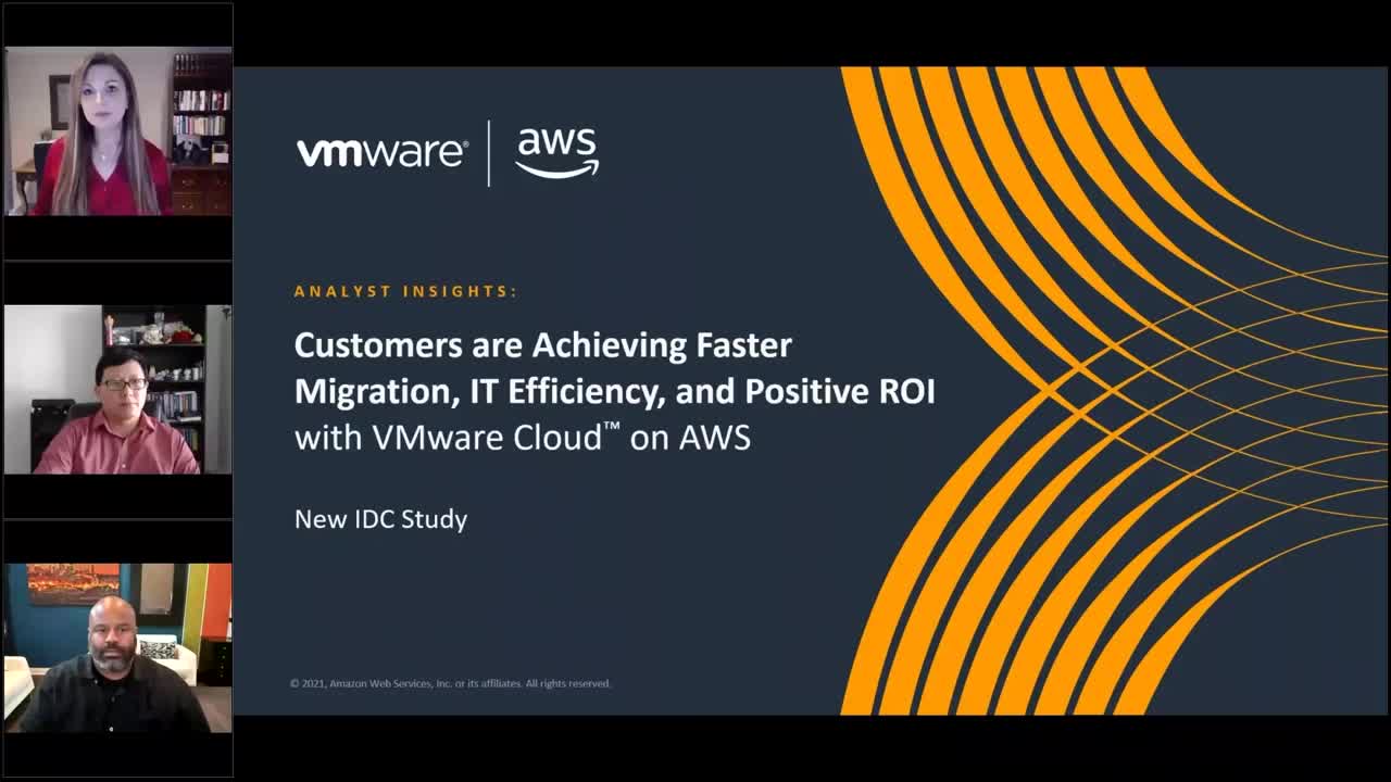 Achieve Faster Migration, IT Efficiency, and Positive ROI with VMware Cloud™ on AWS