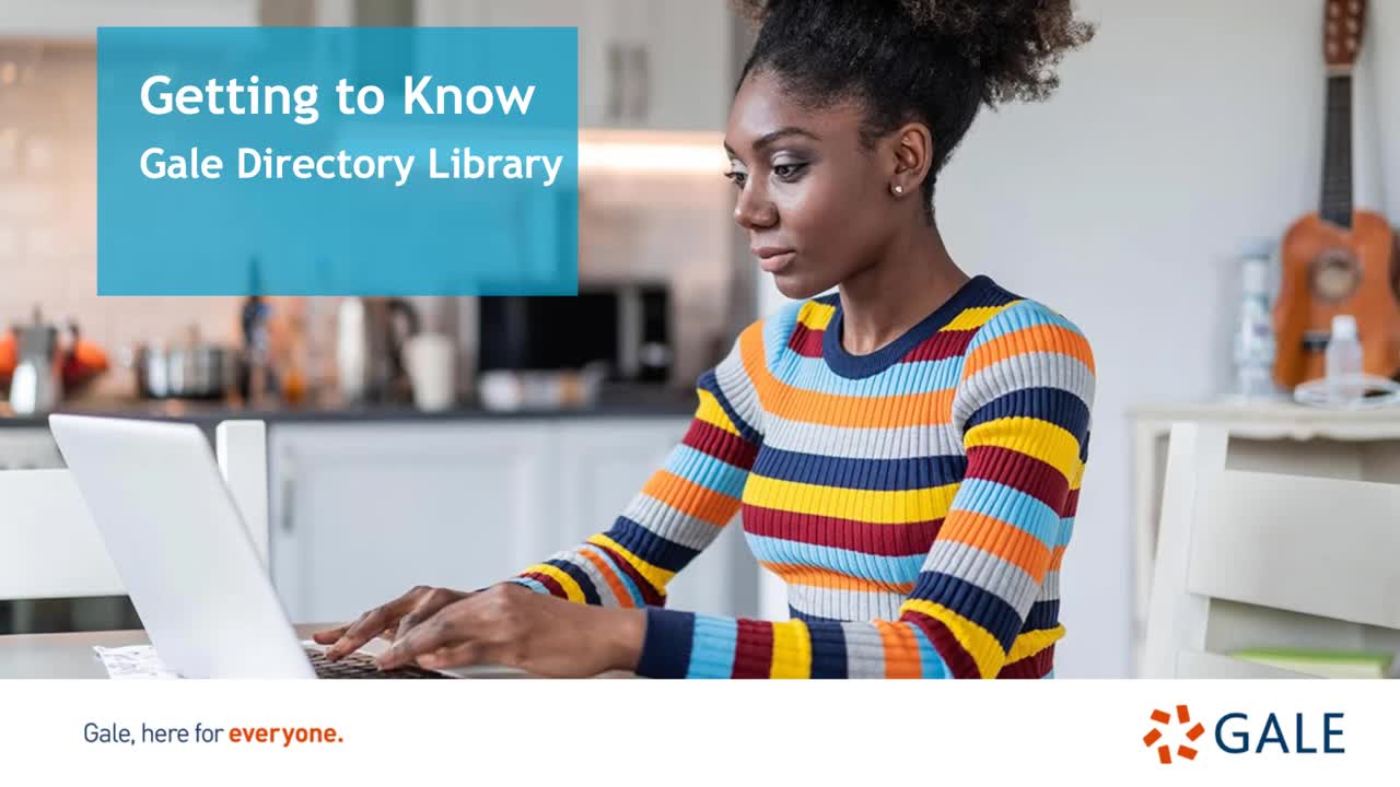 Gale Directory Library - For Higher Ed Users