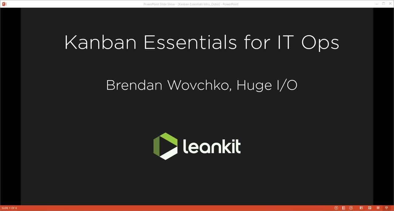 Video: Kanban Essentials for IT Ops - A Webinar by Brendan Wovchko