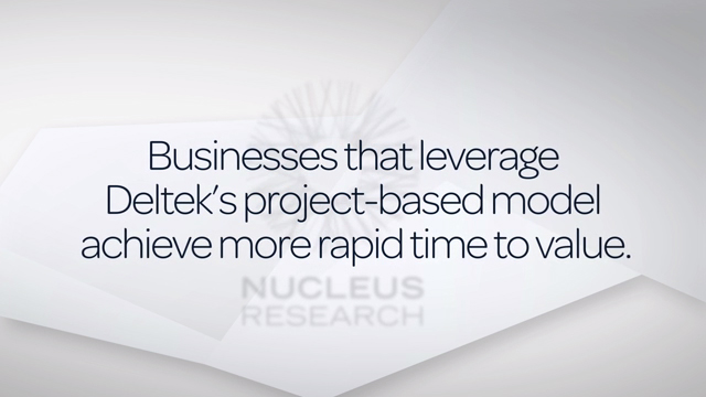 Nucleus Research Finds Faster Time to Value with Deltek