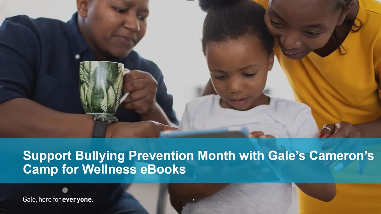 Support Bullying Prevention Month with Gale’s Cameron’s Camp for Wellness eBooks