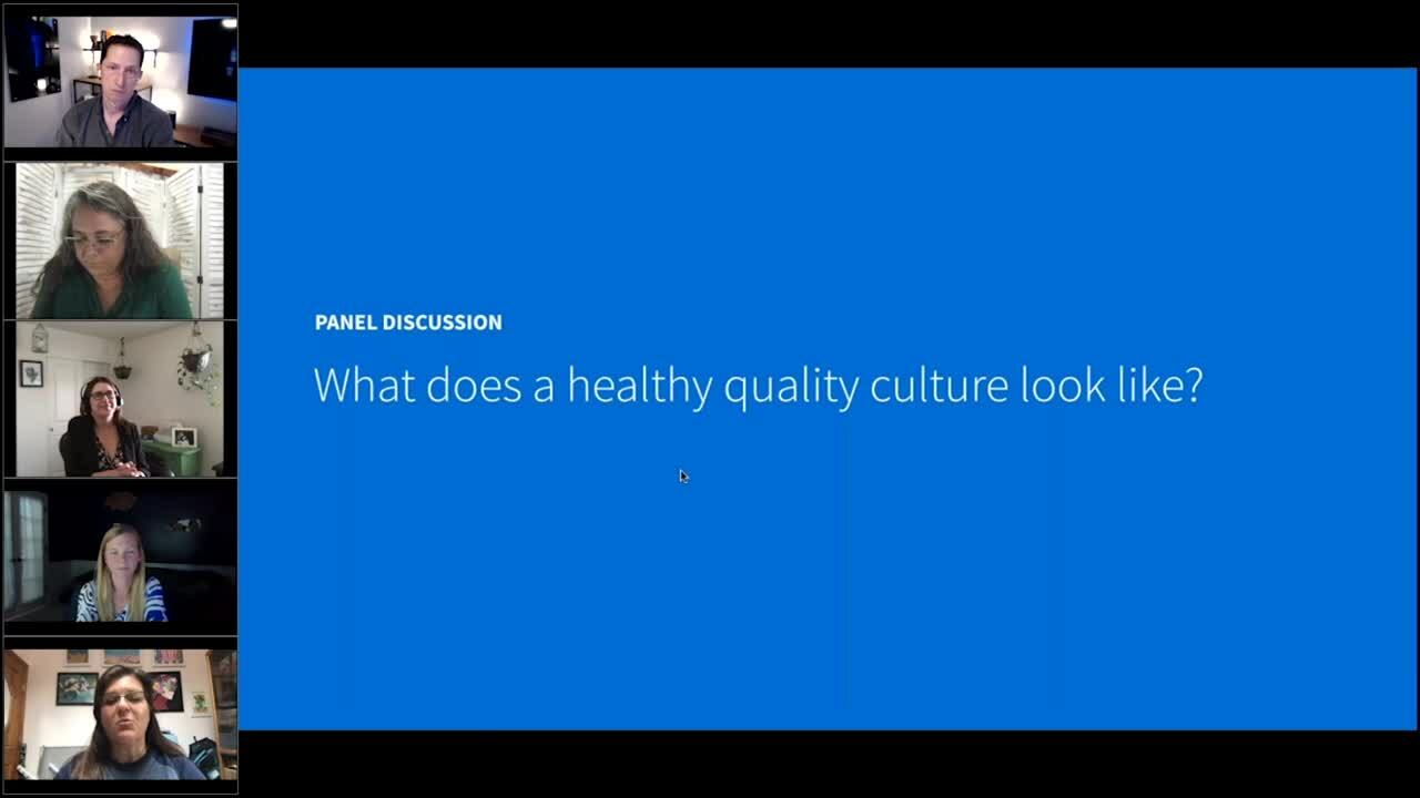 Quality culture webinar snippet