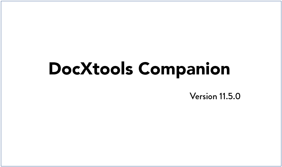 Q4 2019 DocXtools Companion Update Video