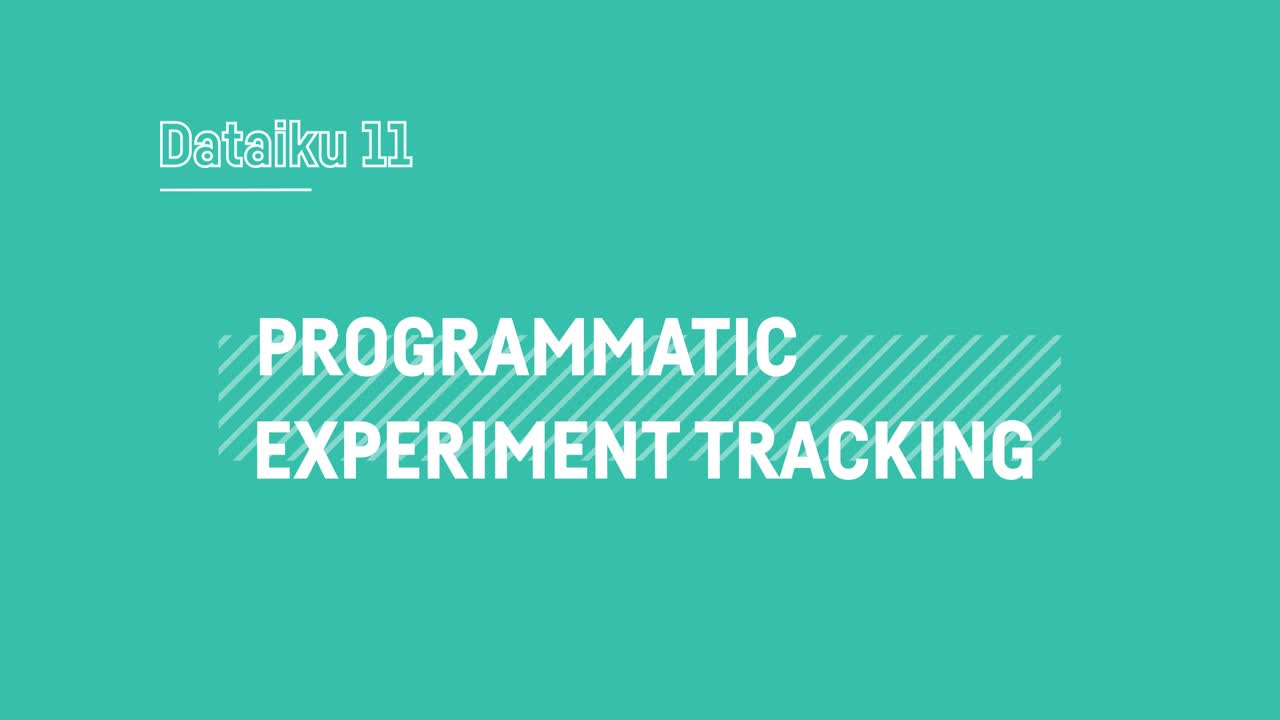 Programmatic Experiment Tracking