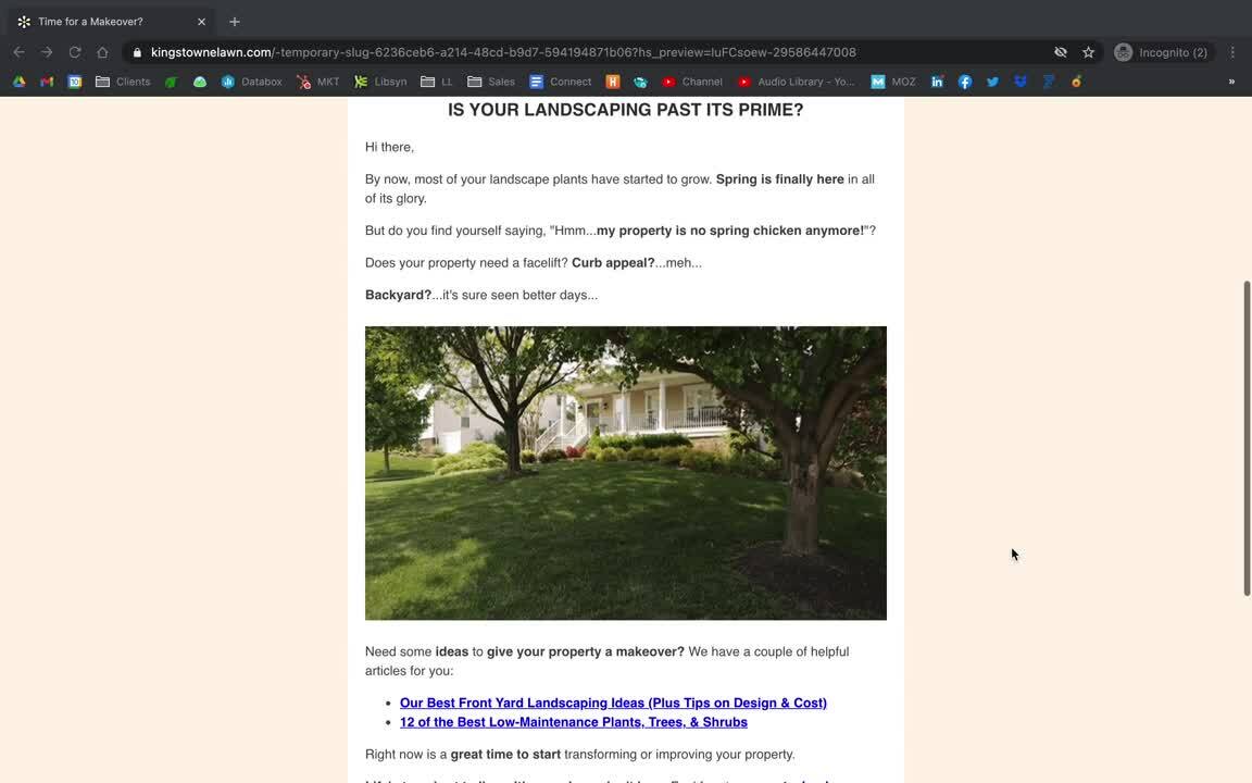Kingstowne email with GIF