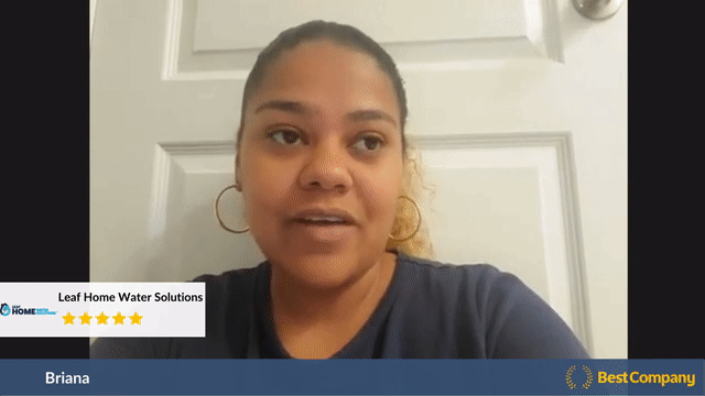Briana Gonzalez Customer Review Video About Leaf Home Water Solutions