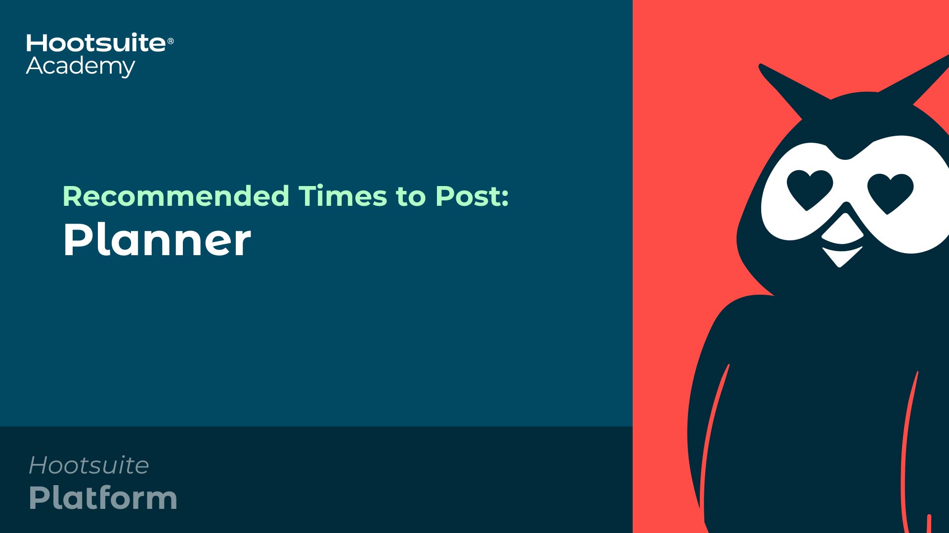 Video: Recommended times to post in Planner
