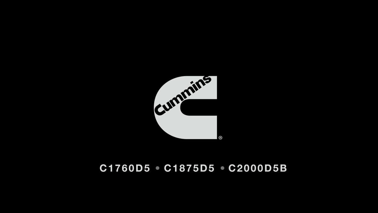 Cummins C1760D5, C1875D5, and C2000D5B