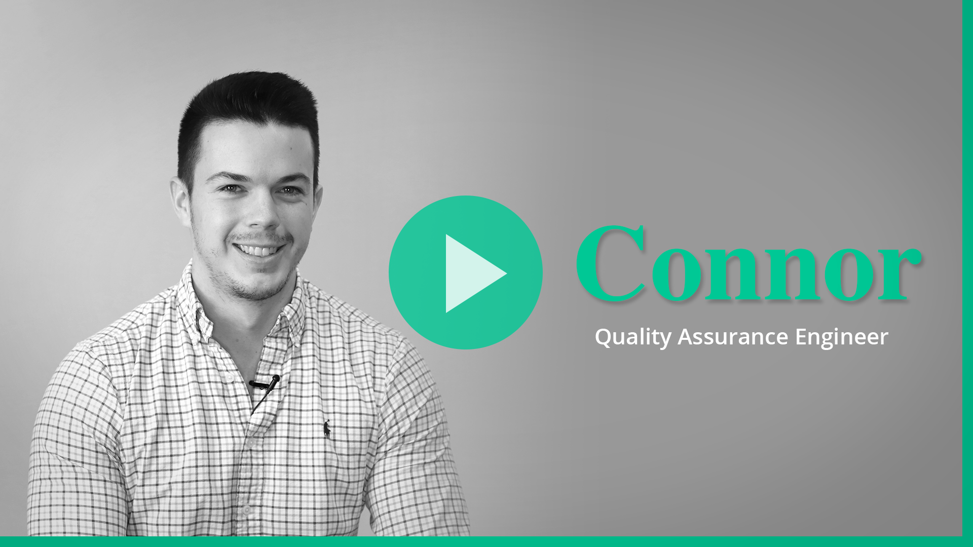 Connor video for Career page