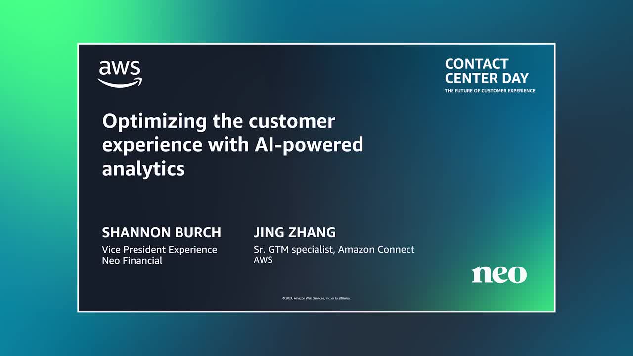 Optimizing the customer experience with AI-powered analytics