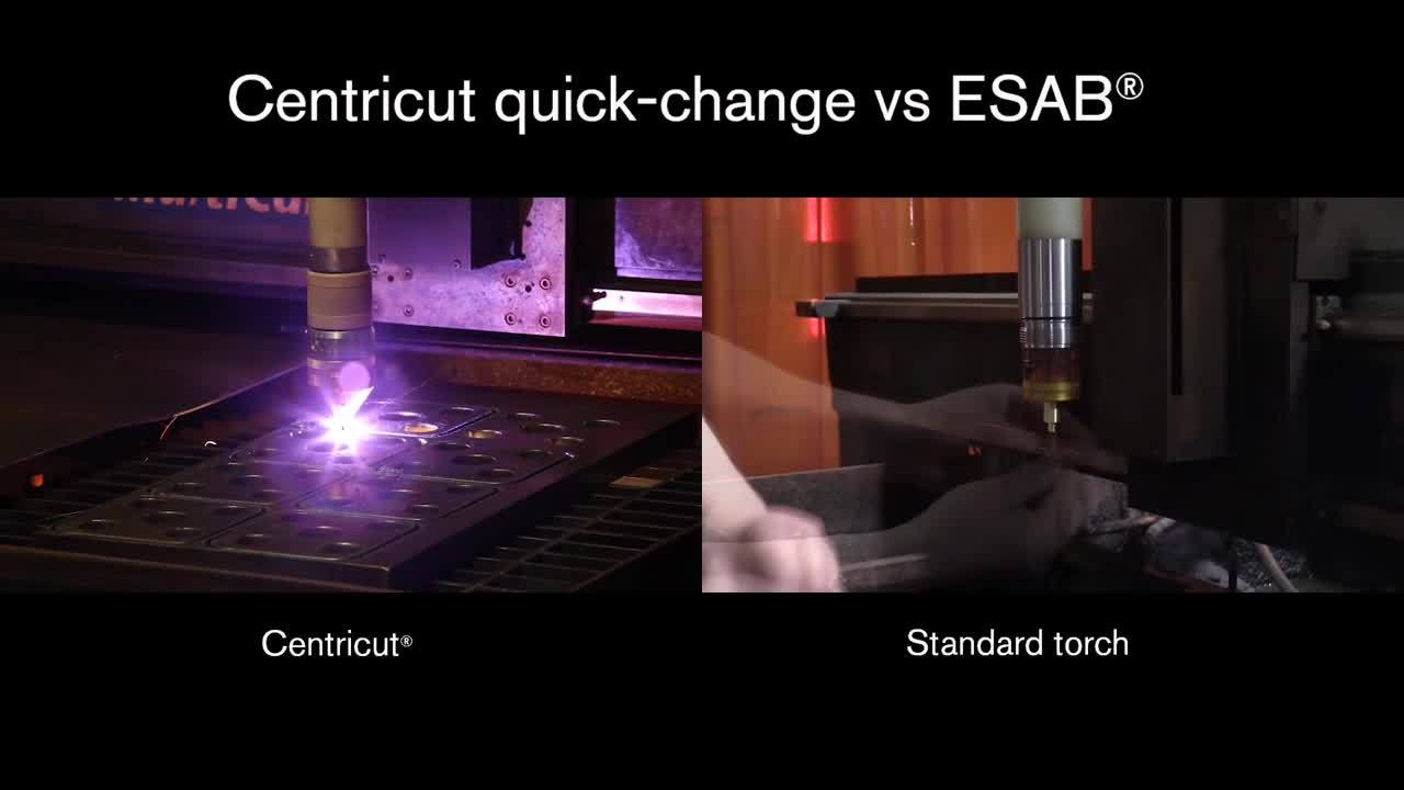 Centricut quick-change torch for ESAB plasma cutting systems
