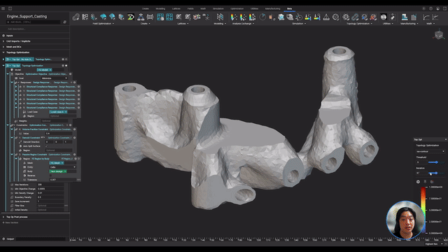 Topology Optimization Design for Cast and Injection-Molded Parts