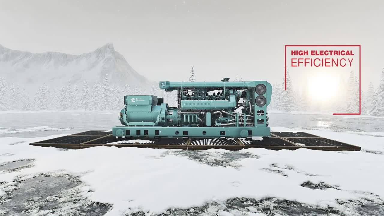 HSK78 series generator in the snow