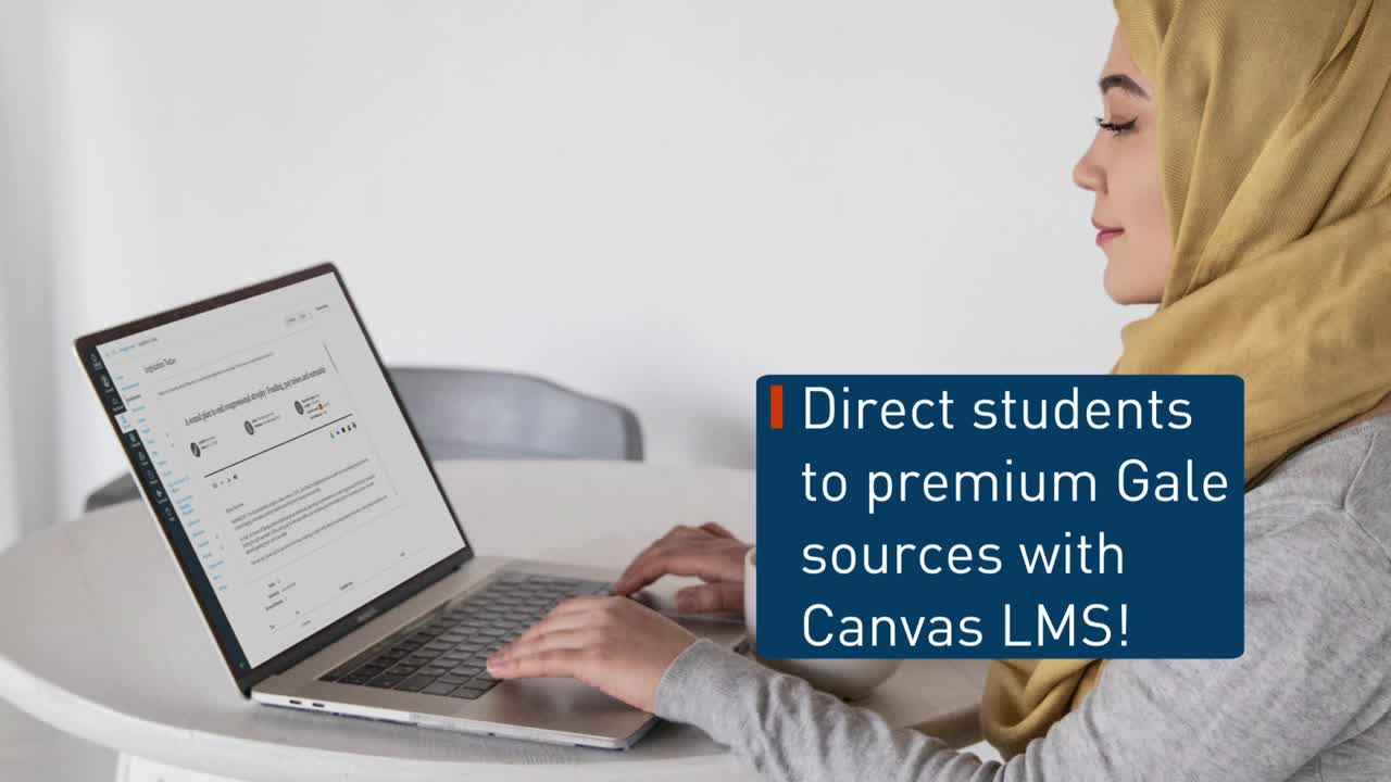 Gale Tools – Link and Embed Sources In Canvas LMS