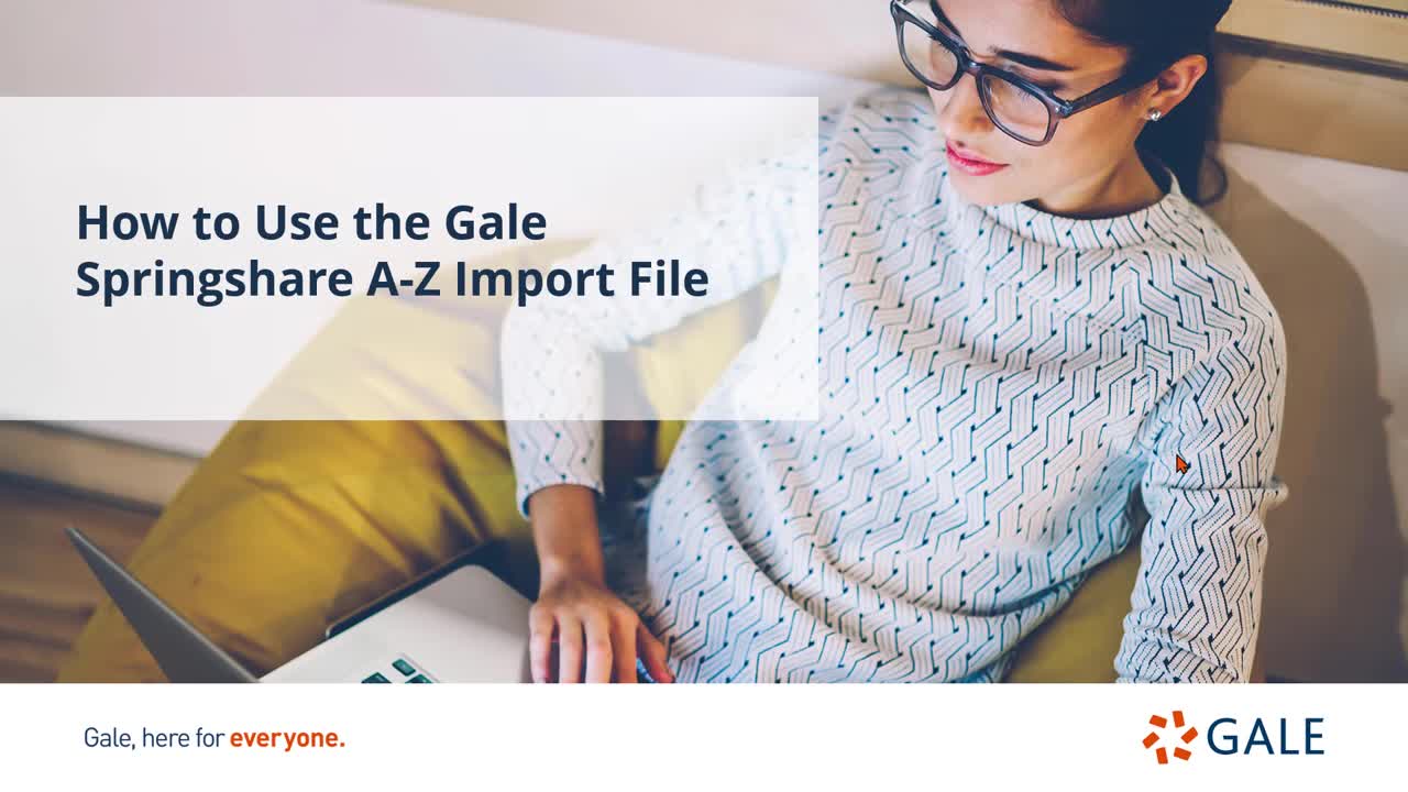Importing Your Customized Springshare A-Z Import File