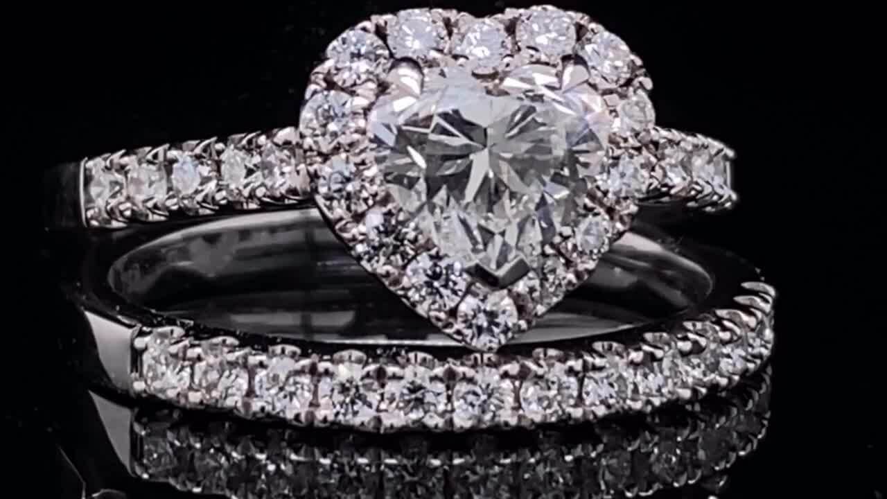 Aura Heart Cut Diamond Engagement Ring