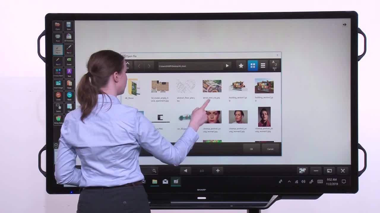 SHARP Pen Software 3.7 Optional Features on the AQUOS BOARD® Interactive Display System