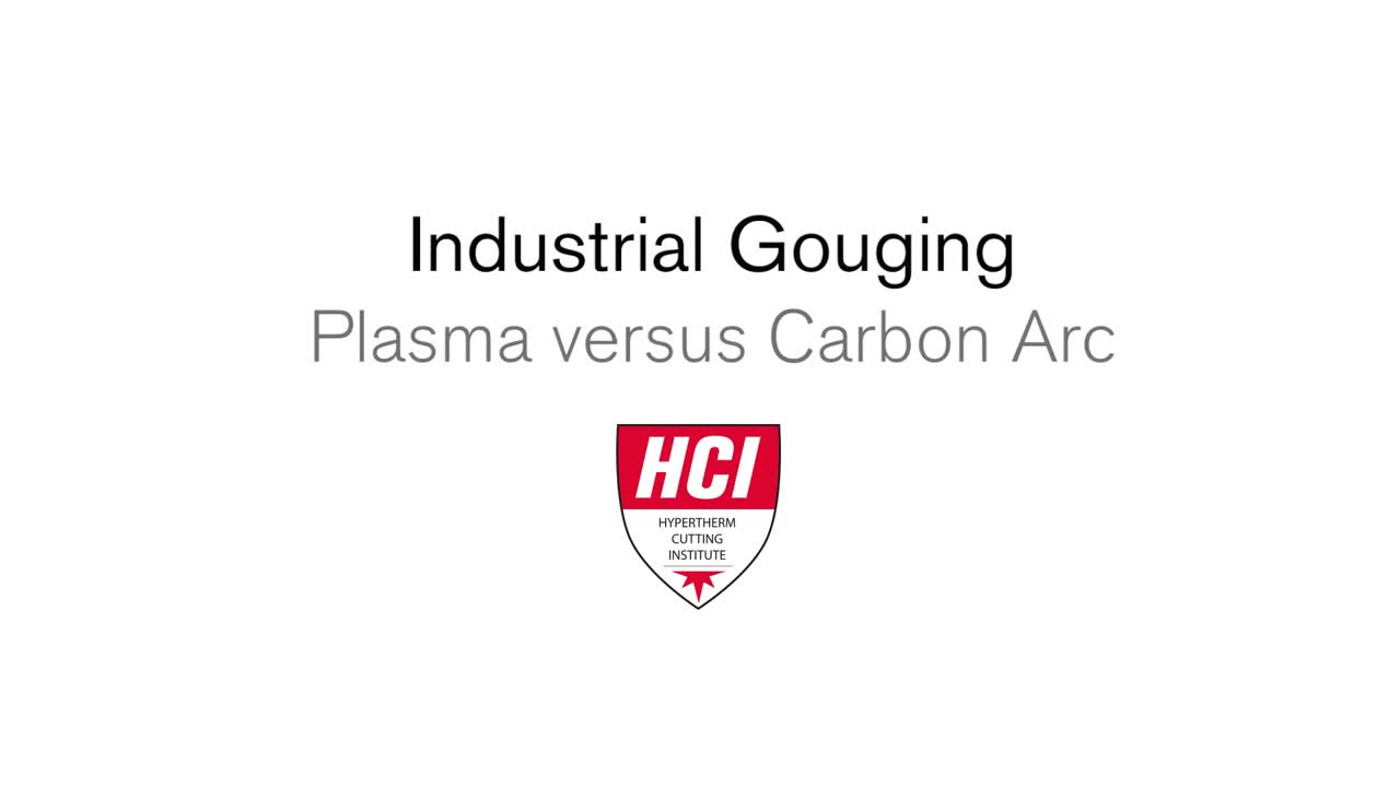 Industrial gouging: carbon arc vs. plasma