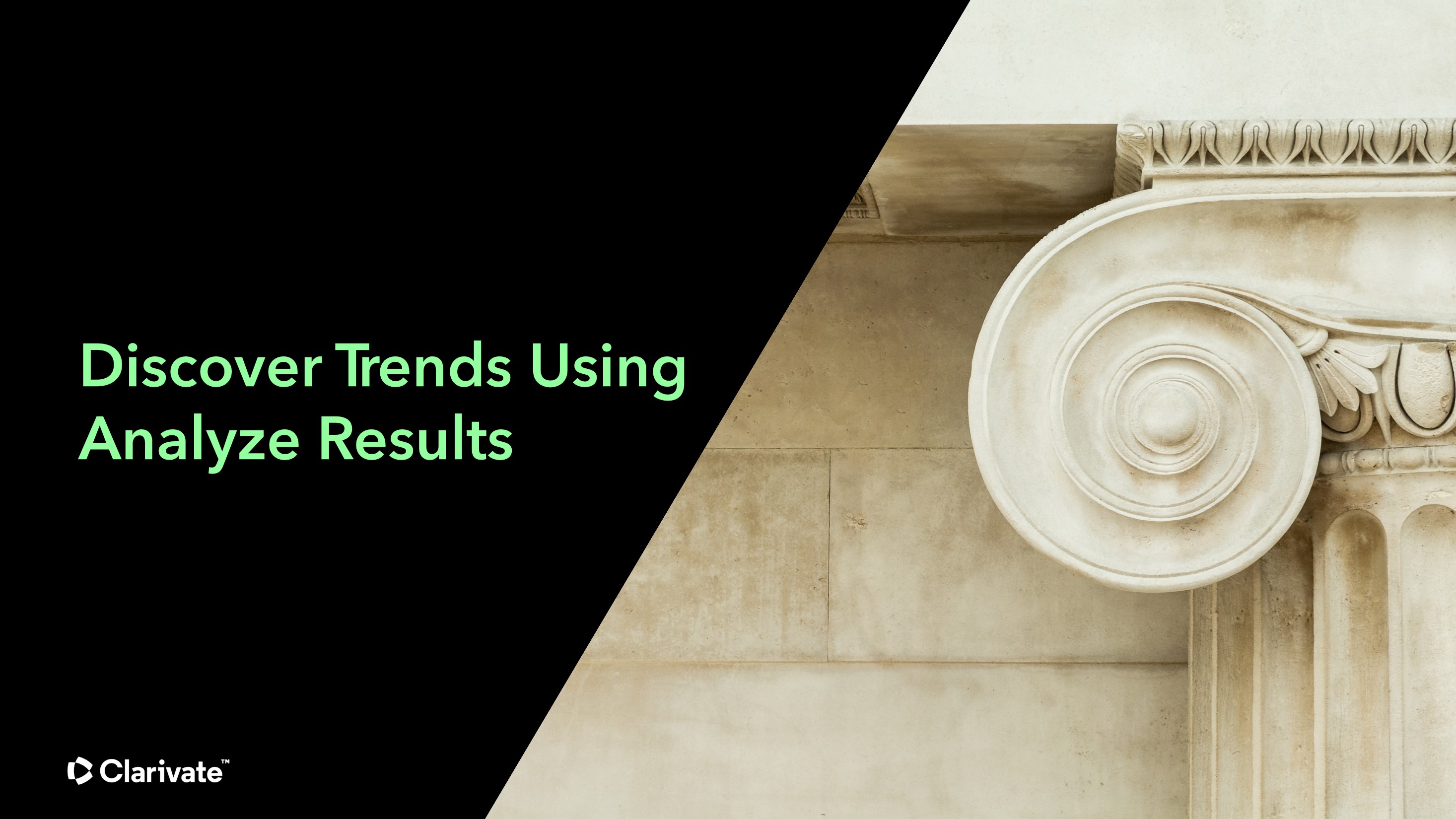 Discover trends using Analyze Results video