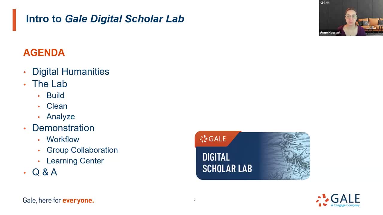Gale Digital Scholar Lab: Overview
