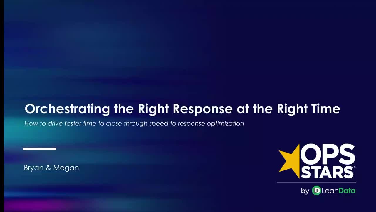 [Workshop] Orchestrating the Right Response at the Right Time