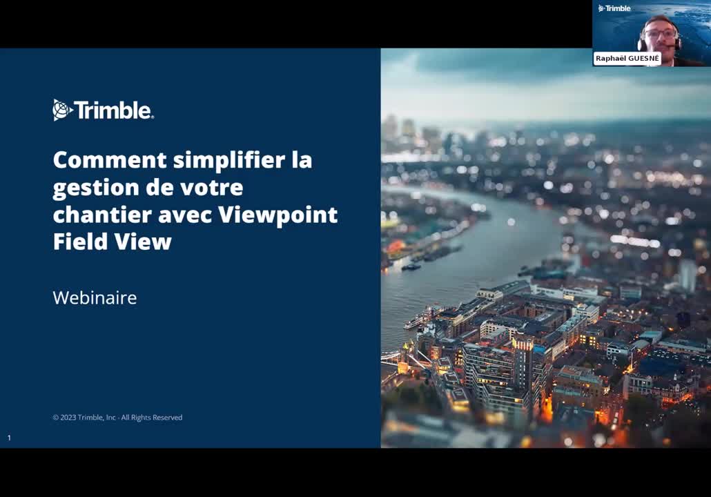 [Webinar] : Comment simplifier la gestion de votre chantier avec Viewpoint Field View