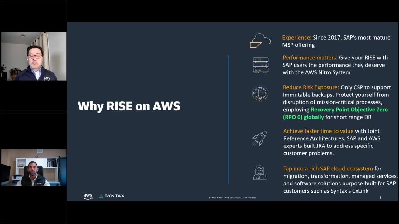 Accelerate Business Transformation with SAP on AWS