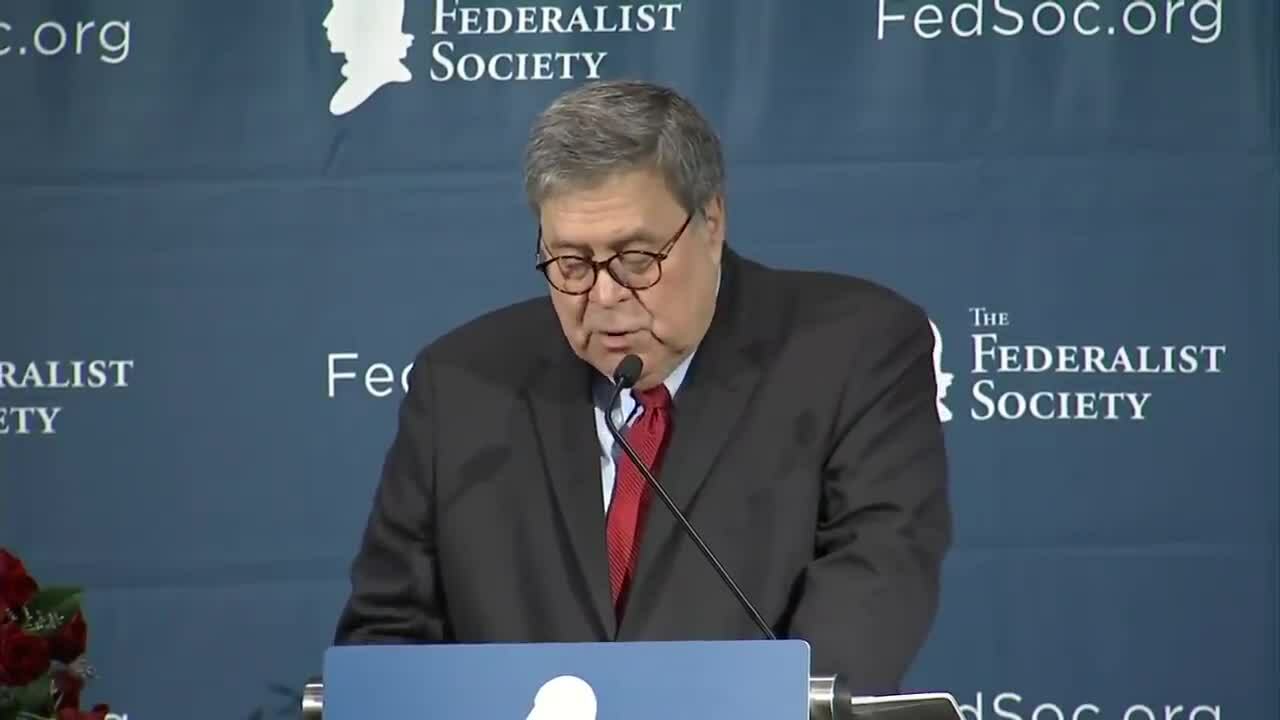 Barr speaks on the 3 Branches of Government 