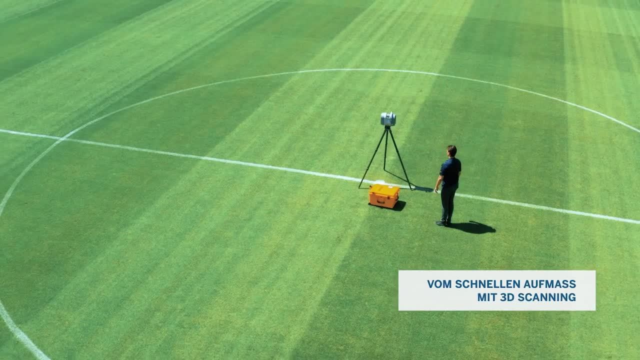 Trimble 3D-Scan- & Modellierungsservice im Austria Wien Fußballstadion 