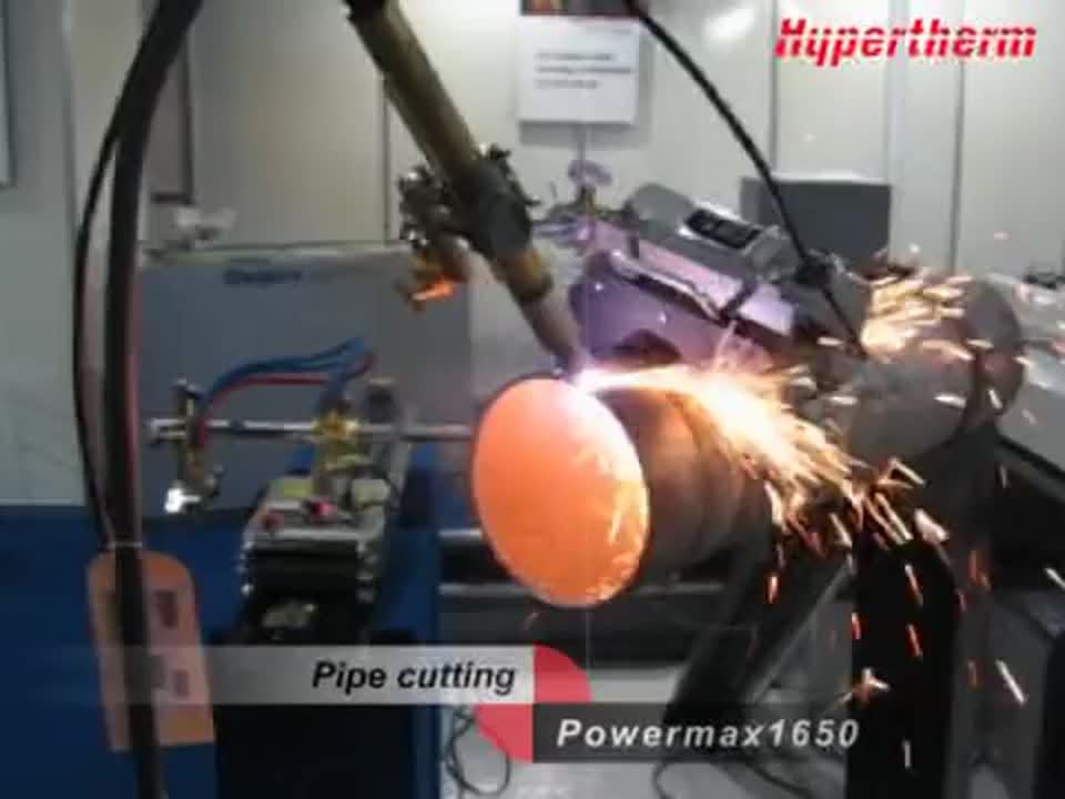 Powermax1650 pipe cutting